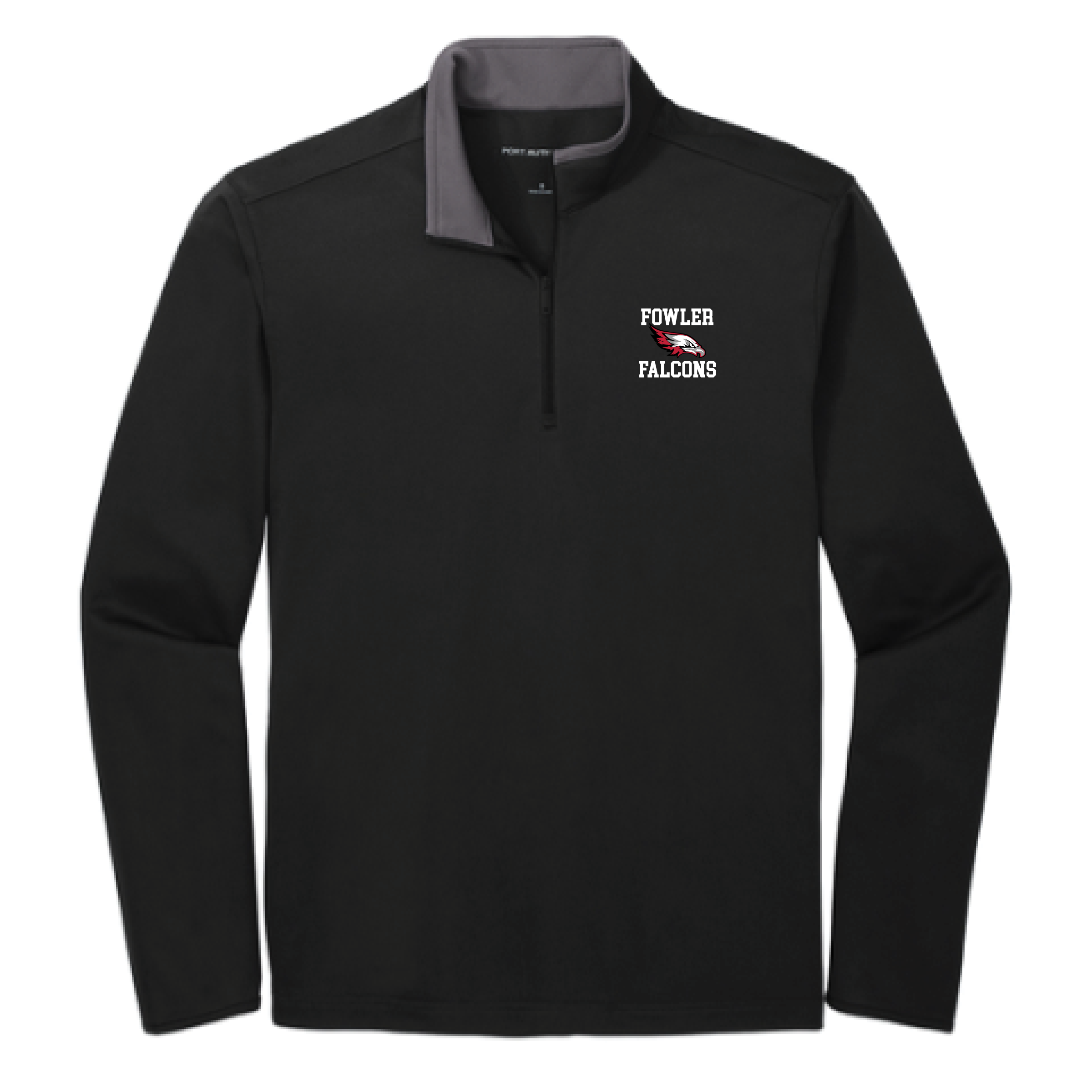 Men's Performance Quarter-Zip in Black / Steel Grey