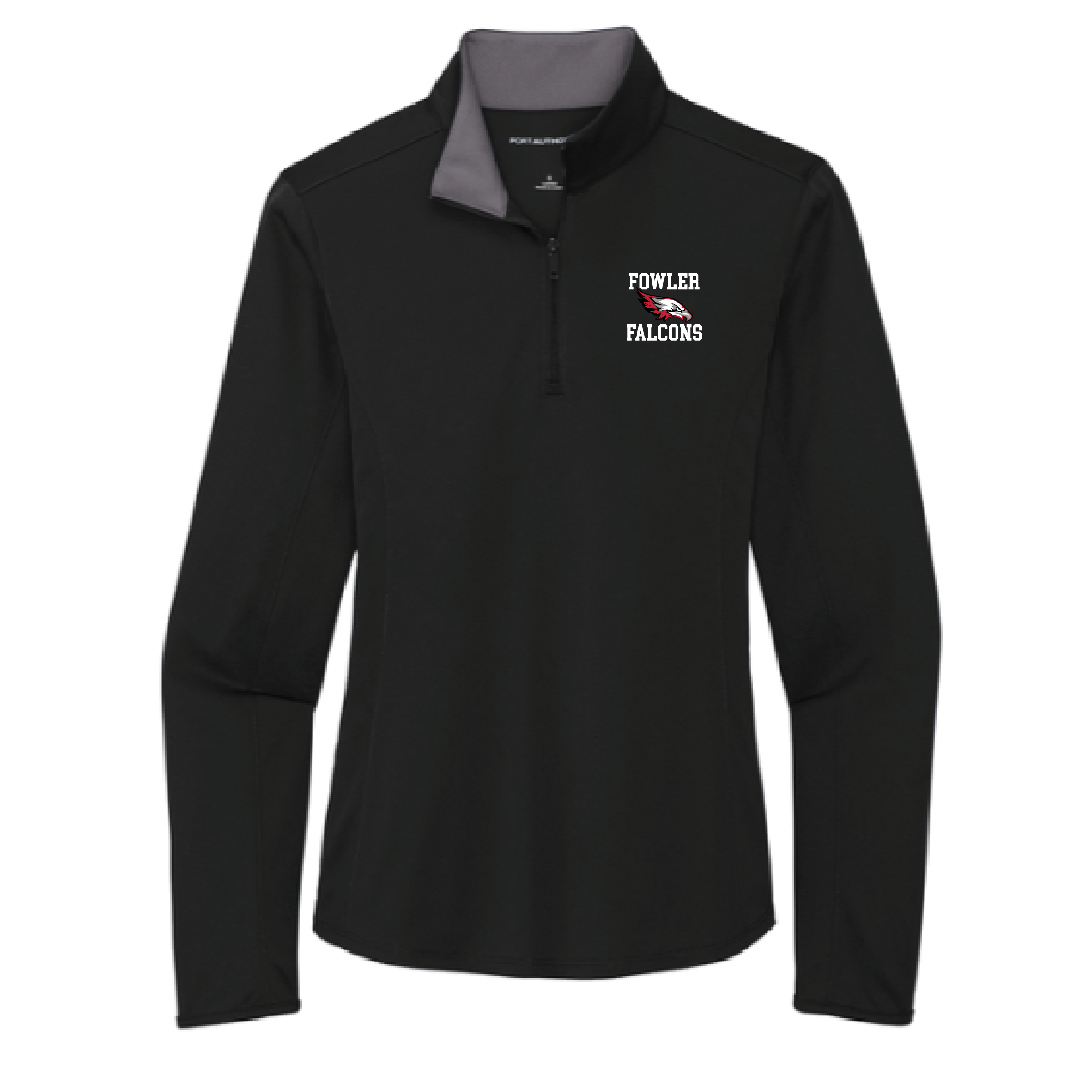 Women's Performance Quarter-Zip in Black / Steel Grey